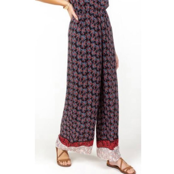 FRANCESCA'S Lisbeth Border Print Jumpsuit - Picture 3 of 10